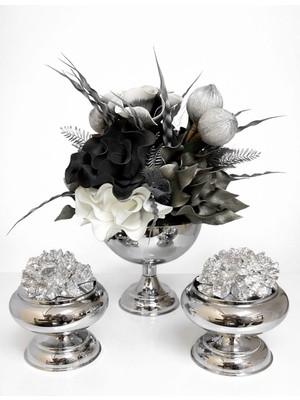 Maviessa Gümüş Eva Aranjman Set