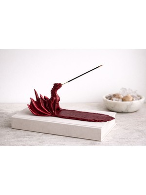 Fantastik Tarz Dekoratif Ejderha Figürlü Tütsülük