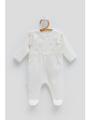 Caramell 0-6 Ay Arası Only Flowers Tulum - Ekru