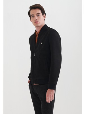 Pierre Cardin Roul Klasik Fermuarli Regular Fit Erkek Suni Deri Süet Mont