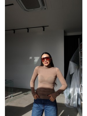 Özge Özgenç Balıkçı Yaka Kaşmir Bluz