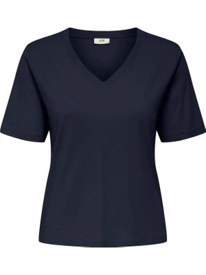 Eskişehir Mağazacılık 15352294 Jdyrex S/s V Neck Top Jrs Dıa