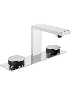 Vitra Memoria Ankastre  Lavabo Bataryası (3 Delikli Lavabolar Için) Krom-Siyah A4231558