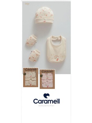Caramell 4 Lü Takım(Sapka Eldıven Önlük)