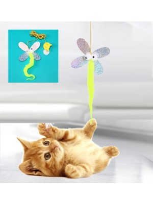Savarga Kelebek Model Elastik Kendinden Yapışkanlı Kedi Oyun Oltası
