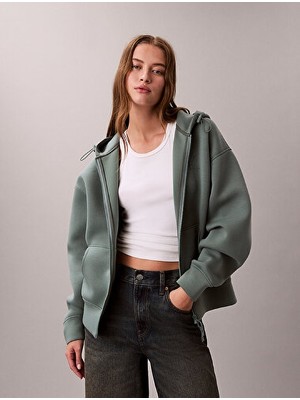 Calvin Klein Kadın Ls Scuba Kumaş Oversize Sweatshirt