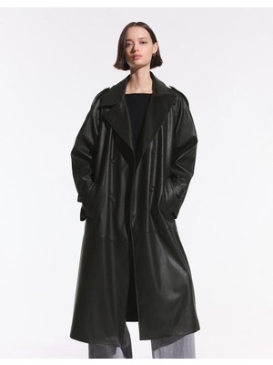 Allbucks Bershka, Suni Deri Trençkot Kaban ABBRS3772