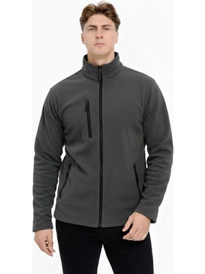 Hırdavat Home Erkek Polar Ceket Tam Fermuarlı 3 Cepli