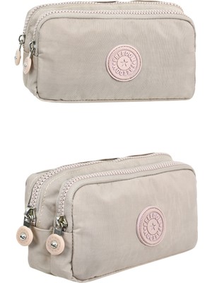 Özgürce Çift Bölmeli Krinkıl Kumaş Kalemlik, Pratik ve Şık Tasarım