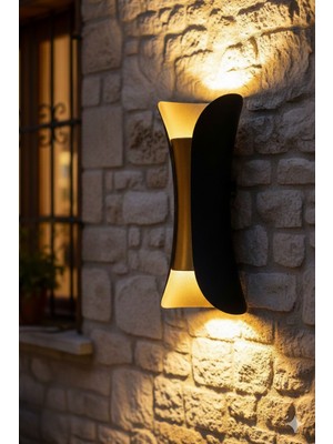 10 Watt Gün Işığı Dekoratif LED Aplik, Bahçe, Balkon, Villa Dış Cephe Armatürü Ip 64 Su Geçirmez