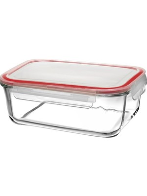 Paşabahçe Bake&store Saklama Kabı. 3350 Cc, Kırmızı Contalı ve Geniş Hacimli.