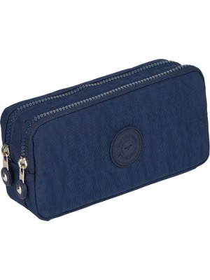 Özgürce Çift Bölmeli Krinkıl Kumaş Kalemlik, Şık ve Pratik Tasarım