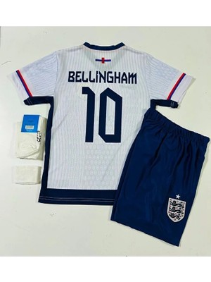 Portego Milli Takımı Ingiltere Yeni Sezon Euro 2024 Jude Bellingham Çocuk Forması 4'lü Set