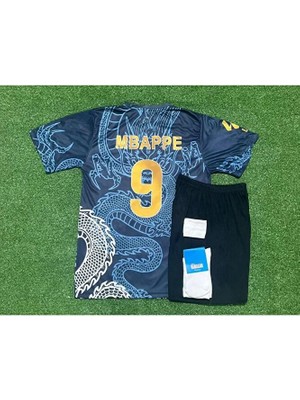 Portego 2024/25 Sezonu Kylian Mbappe Dragon Desenli Konsept Çocuk Forması 4'lü Set