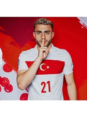 Portego Türkiye Euro 2024 Barış Alper Yılmaz Forması (White)