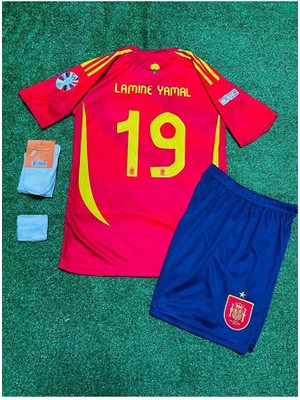 Portego Ispanya Euro 2024 Finali Efsane Lamine Yamal Çocuk Forması 4'lü