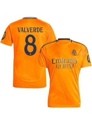 Portego R.e.a.l.m.a.d.r.i.d 2024/25 Sezonu Federico Valverde Deplasman Forması (Orange)