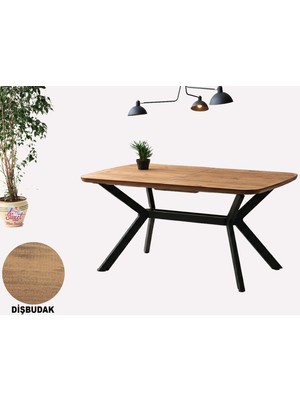 Sweet Home Masa Sandalye Anka Açılır Mdf Masa Tesla Metal Ayak Mutfak,salon,yemek Odası Masası 80X130 cm