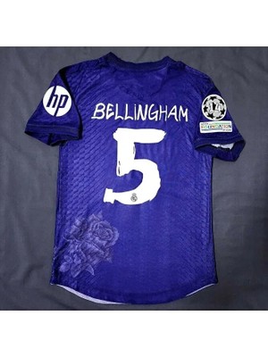 Portego Jude Bellingham 2023-24 Sezonu Mor Güllü Tasarım R,e,a,l, M,a,d,r,i,d Yetişkin Forması (Armalı)