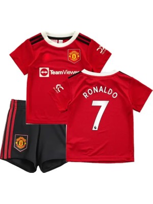 Portego Manchester United Ronaldo 2021 Sezon Futbol Çocuk Forması 2'li Set