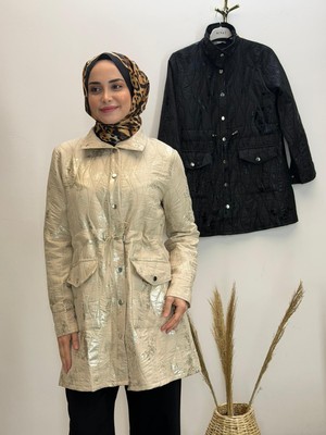 JOOQSTORE Batik Desen Kapitone Ceket