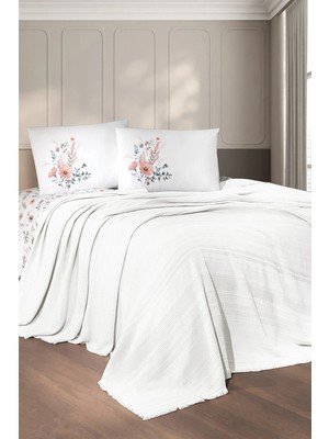 First Choice Sole %100 Pamuk 4 Parça Pike Takımı Beyaz