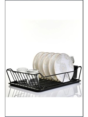 Feyza Design Paslanmaz Bulaşık Sepeti, Tezgah Üstü Mutfak Organizer, Uzun Ömürlü