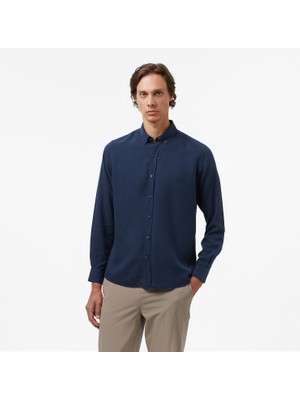 Nautica Erkek Lacivert Classic Fit Gömlek