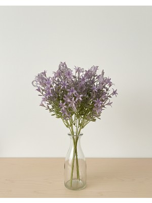 Yasima Yapay Kıvrımlı Mor Garnitür Dal Ev Dekorasyon Yeşillik 35 cm