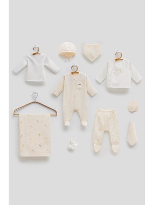 Caramell Jungle Friends Müslin 10\'lu Hastane Çıkışı - Bej