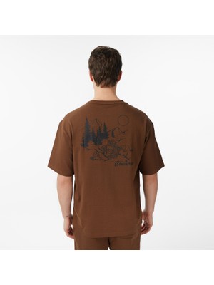 Converse Erkek Kahverengi T-Shirt