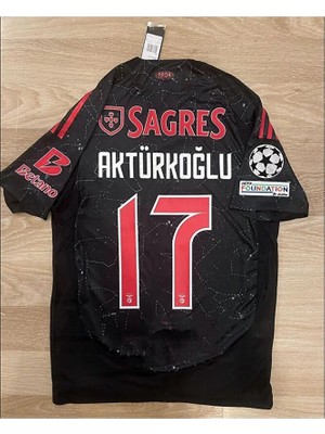 Portego Benfica 2024/25 Yeni Sezon Kerem Aktürkoğlu Deplasman Forması (Black)
