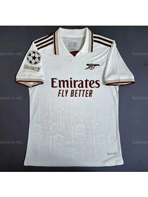 Portego Arsenal 2025/26 Yeni Sezon Isimsiz Deplasman Forması (Beyaz)