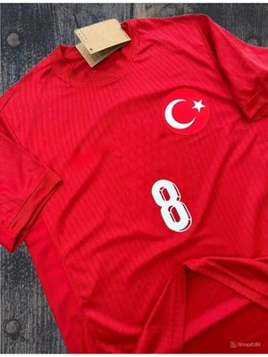 Portego Türkiye Euro 2024 A.r.d.a-Güler Iç Saha Forması (Red)