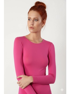 Liyuza Şahinler Uzun Kollu Bisiklet Yaka Body B193