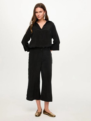 Faik Sönmez Beli Lastikli Wıdeleg Fit Modallı Capri S26CPR004