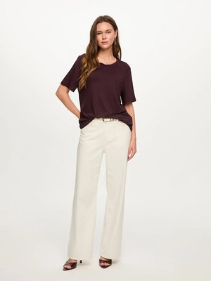 Faik Sönmez Yuvarlak Yaka Kısa Kol T-Shırt S26TSH002