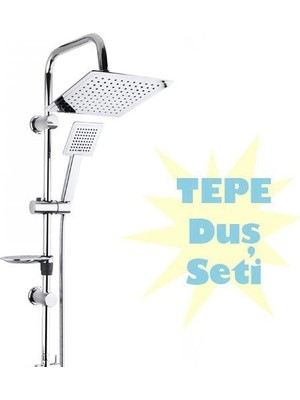 Aesco Lüks Duş Robotu Tepe Duş Seti Duş Başlığı Sistemi Seti Yağmurlama Duş Robotu ( Lisinya )