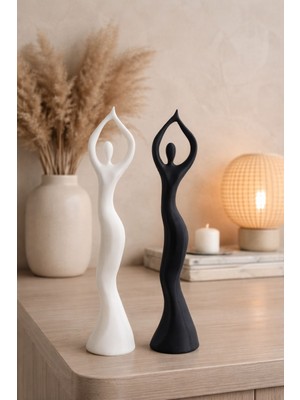 DIGIARTISAN3D Dans Eden Kadın 2'li Biblolar Dekoratif Dekor Hediyelik