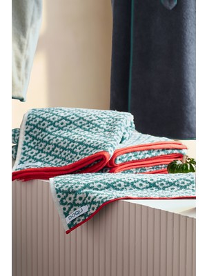 Doqu Home Leris Bouquet Jakarlı Yüz Havlusu