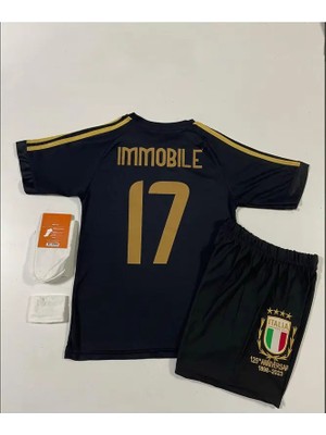 Portego Italya 125.YIL Ciro Immobile Çocuk Forması 4'lü Set (Black)