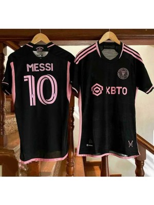 Portego I.n.t.e.r Miami 2023/24 Yeni Sezon Lionel Messi Deplasman Forması (Black)