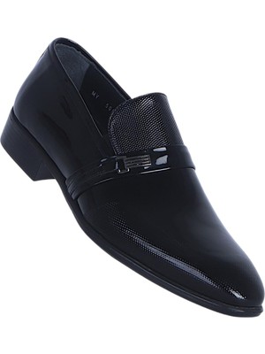 Censay 505 Siyah Rugan Neolit %deri Erkek Klasik Ayakkabı