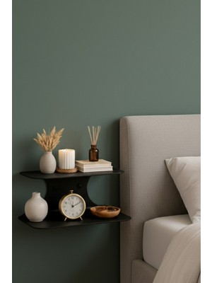 Grandmix Dekoratif Duvar Rafı Salon Mutfak Banyo Organizeri Kitaplık ve Obje Standı