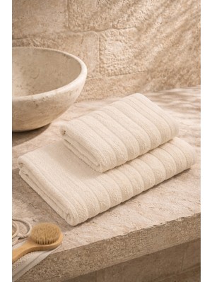 Casnack Violeta Model 2\'li Banyo Havlu Seti