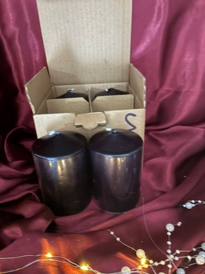 İzmir Candle 7*10 Silindir Siyah 4'lü Set(Kilise,ayin,tören,ritüel,yoga,home,ev Dekorasyon)