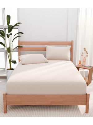 Çift Kişilik Çarşaf Seti Urban Krem 180X200 cm