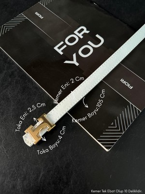 Fiori 2 cm H Tokalı Kadın Pantolon Ceket Gömlek Elbise Kemeri