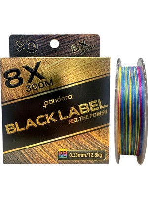 Pandora Black Label 8x 300 mt 0.23MM Ip Misina Multi Color