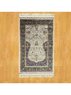 Mevlana Bazaar Klasik Osmanlı Desenli Mihraplı Ipek Seccade